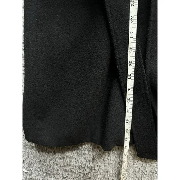 Adam Lippes Collective Black Wool Trench Coat Size 2 $548 - Picture 8 of 9